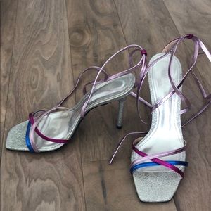 Zara Blue Collection Strappy heels